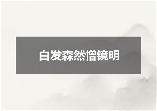 白发森然憎镜明