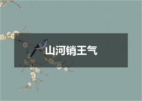 山河销王气