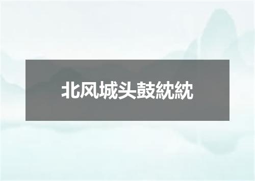 北风城头鼓紞紞