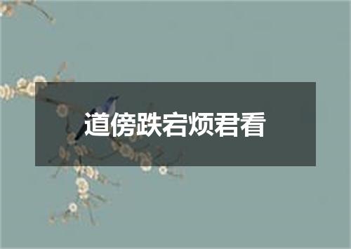 道傍跌宕烦君看