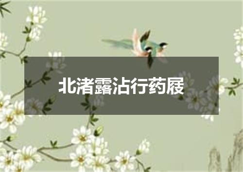 北渚露沾行药屐