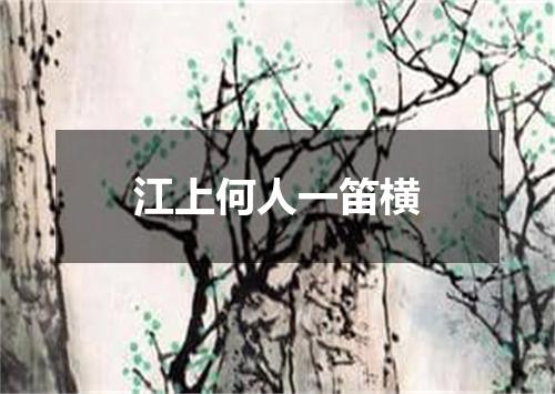 江上何人一笛横
