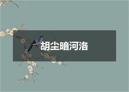 胡尘暗河洛