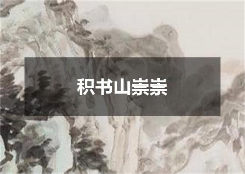 积书山崇崇