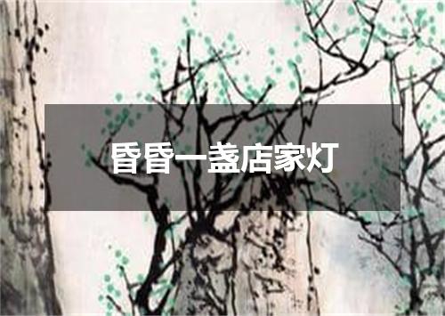昏昏一盏店家灯