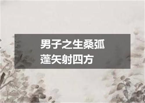 男子之生桑弧蓬矢射四方