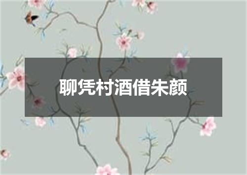 聊凭村酒借朱颜