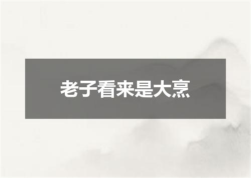 老子看来是大烹