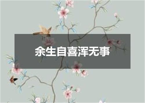 余生自喜浑无事