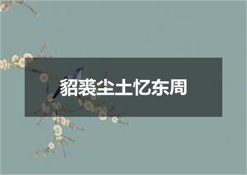 貂裘尘土忆东周