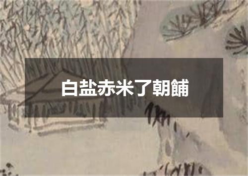 白盐赤米了朝餔