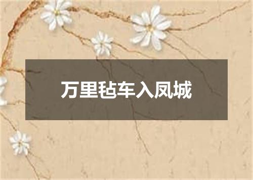 万里毡车入凤城