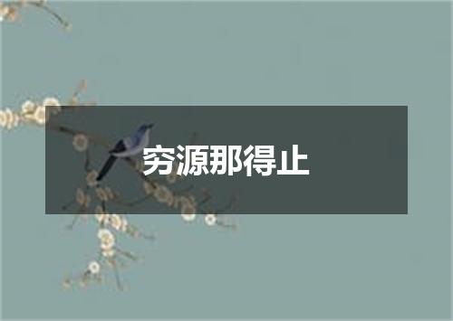 穷源那得止