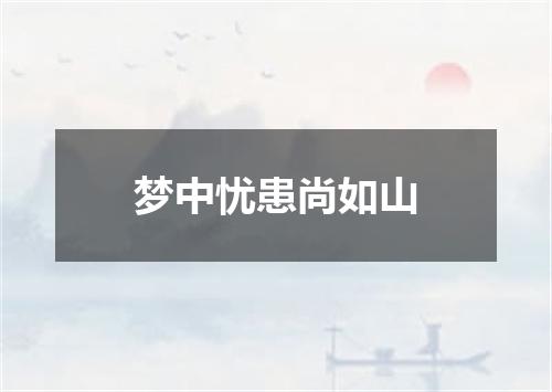 梦中忧患尚如山