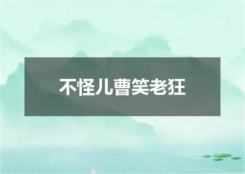 不怪儿曹笑老狂