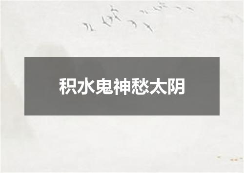 积水鬼神愁太阴