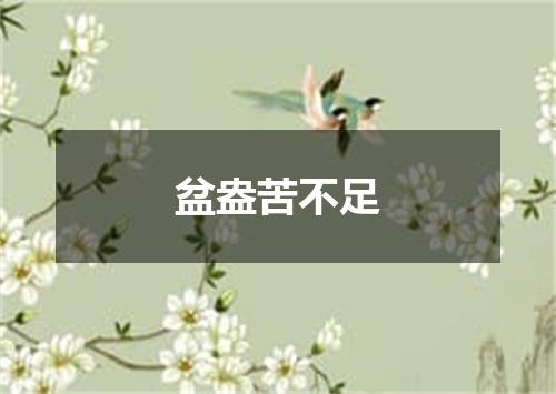 盆盎苦不足