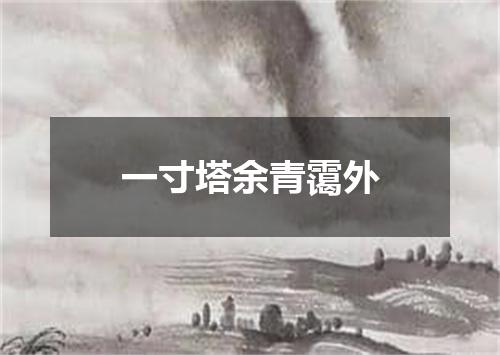 一寸塔余青霭外
