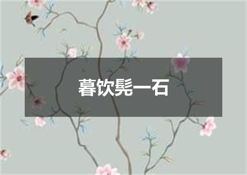 暮饮髡一石