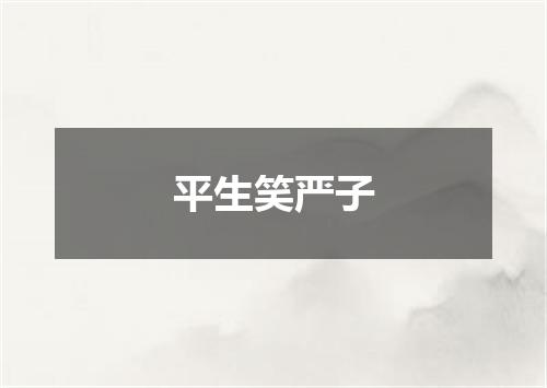 平生笑严子