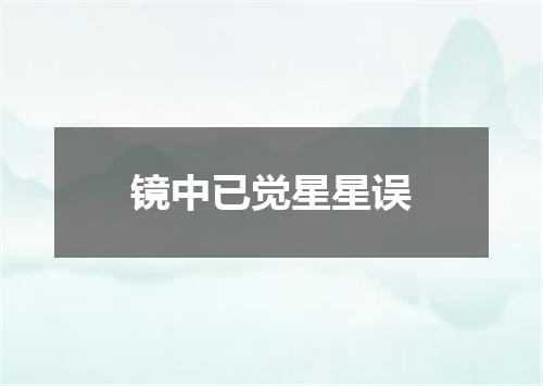 镜中已觉星星误
