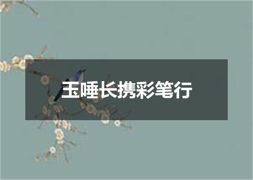 玉唾长携彩笔行
