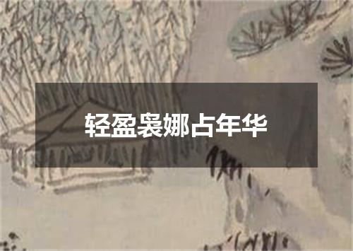 轻盈袅娜占年华