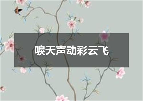 唳天声动彩云飞