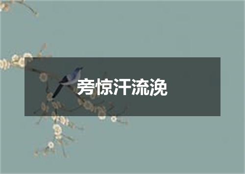 旁惊汗流浼