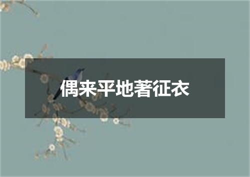 偶来平地著征衣