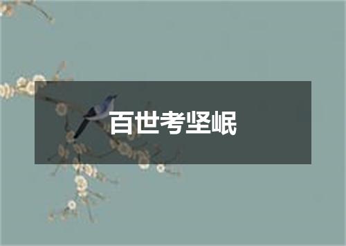 百世考坚岷