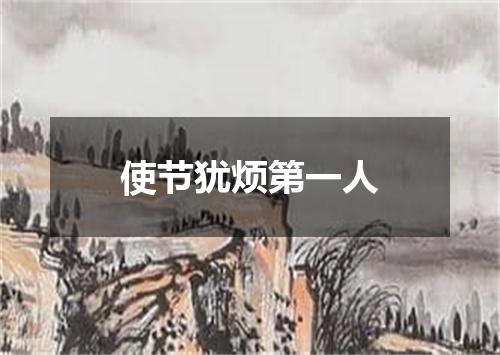 使节犹烦第一人