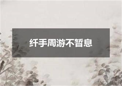 纤手周游不暂息