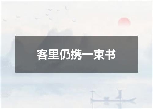 客里仍携一束书