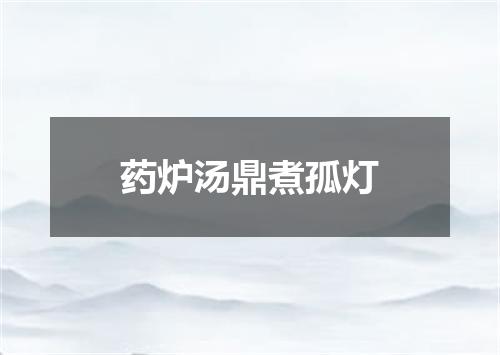 药炉汤鼎煮孤灯