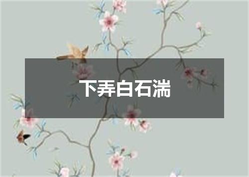 下弄白石湍