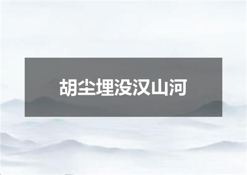 胡尘埋没汉山河