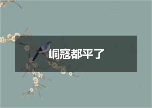 峒寇都平了