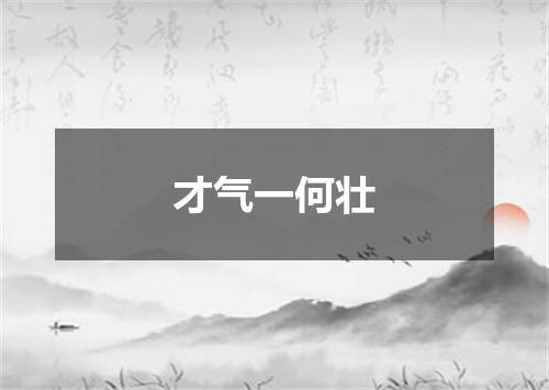 才气一何壮