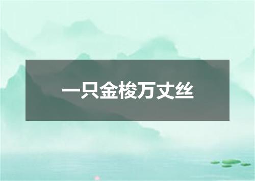 一只金梭万丈丝