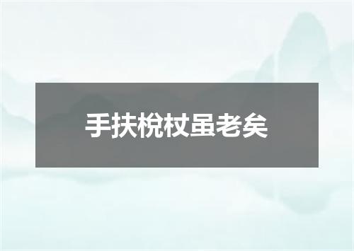 手扶梲杖虽老矣