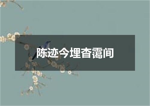 陈迹今埋杳霭间