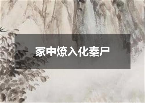 冢中燎入化秦尸