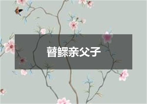瞽鳏亲父子