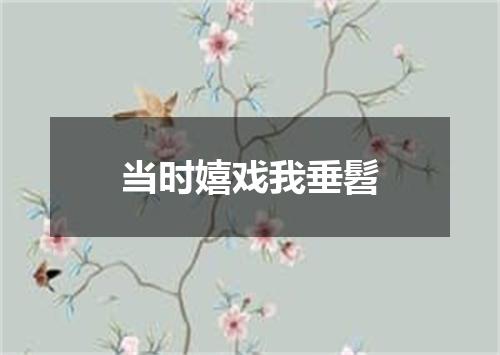 当时嬉戏我垂髫