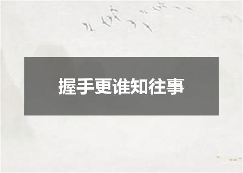 握手更谁知往事