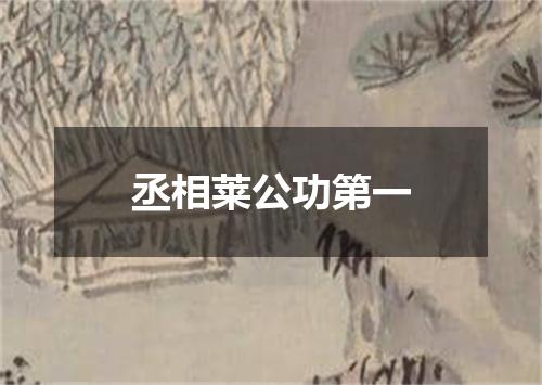 丞相莱公功第一