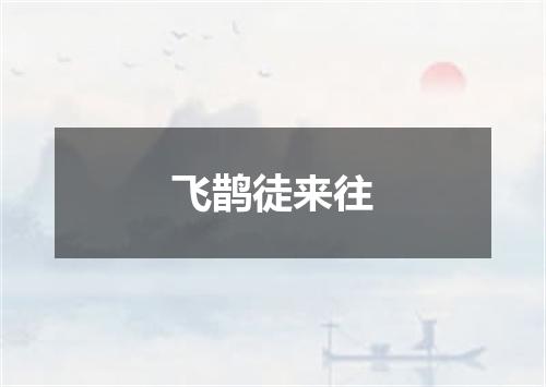 飞鹊徒来往
