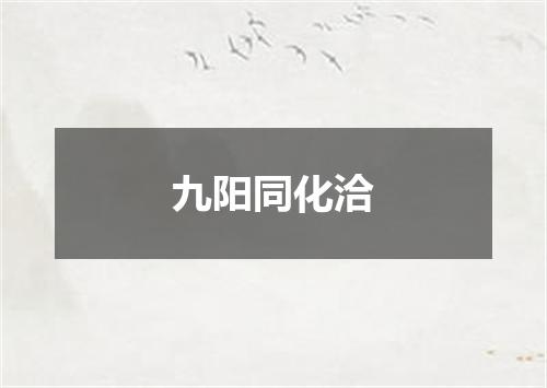 九阳同化洽