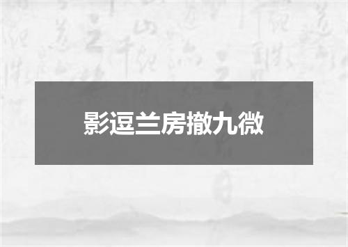 影逗兰房撤九微